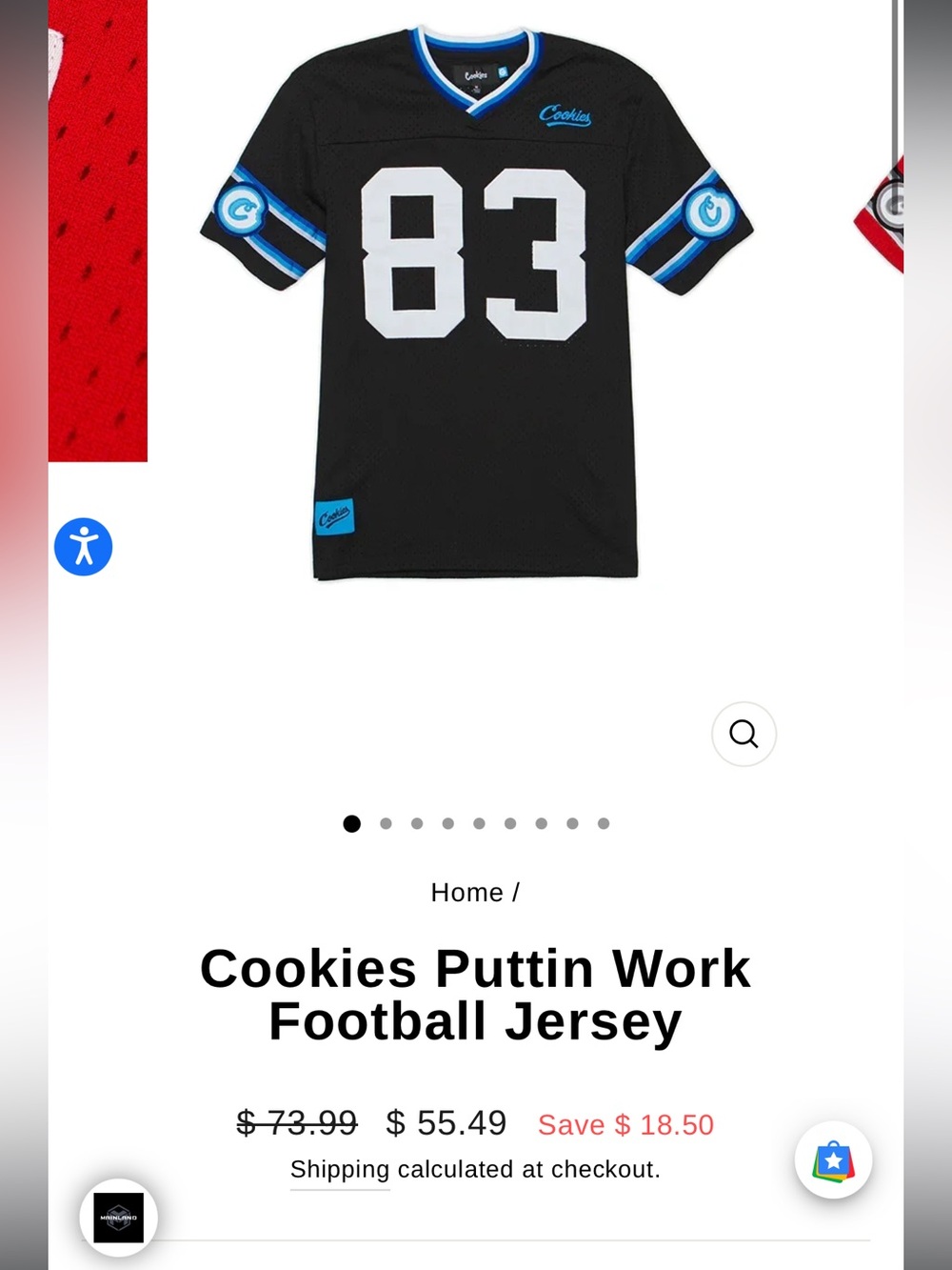 Cookies Puttin Work Black Football Jersey - Women's